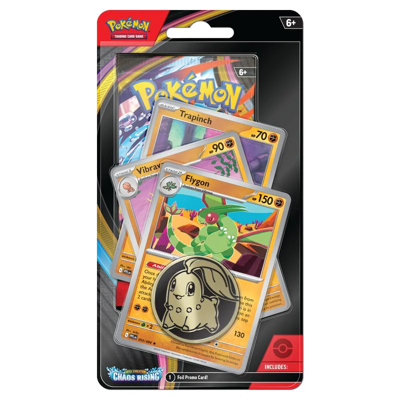 Pokémon TCG: Mega Evolution - ME04: Chaos Rising - Premium Checklane Blister - Flygon English EAN: